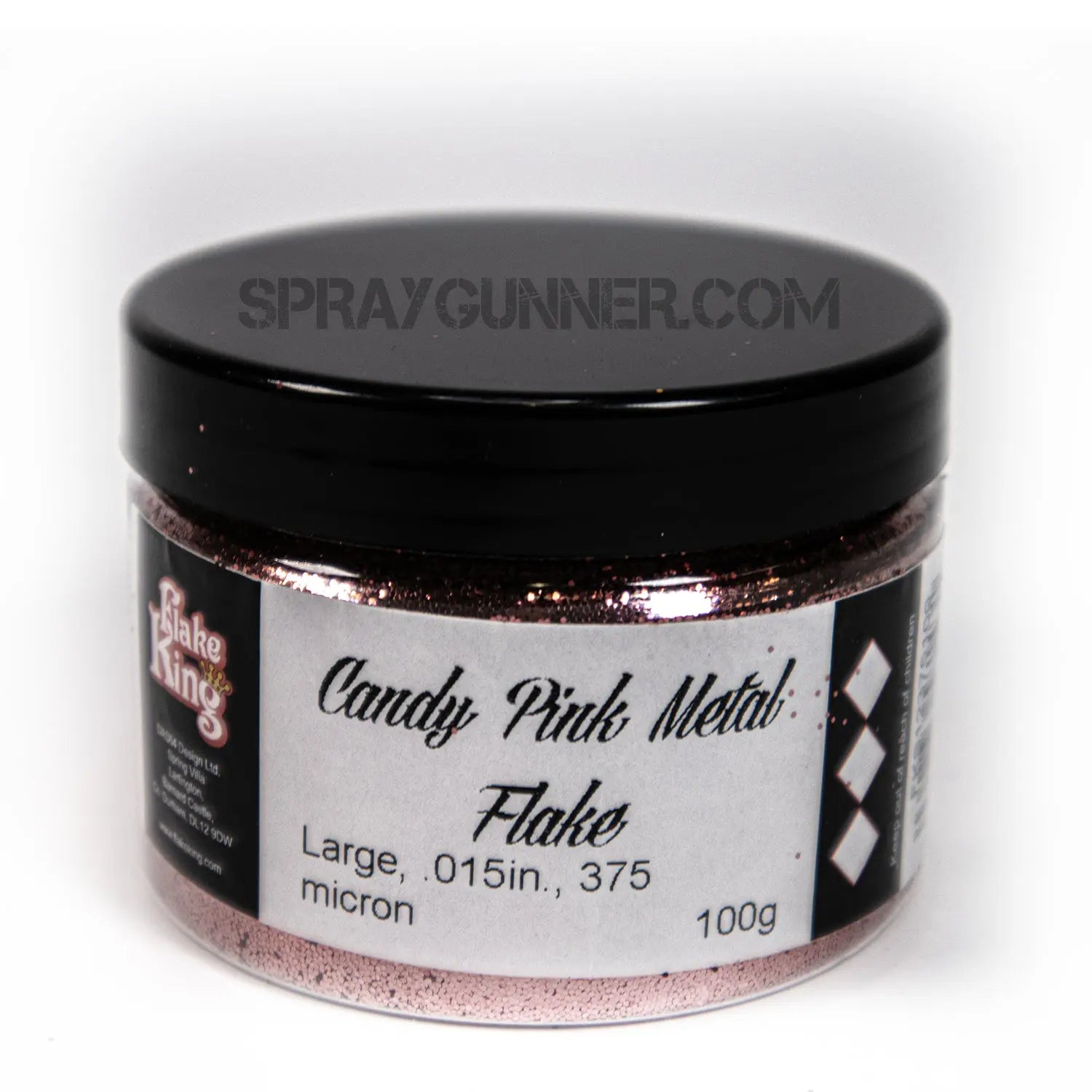 Flake King: Candy Pink Metal Flake Flake King