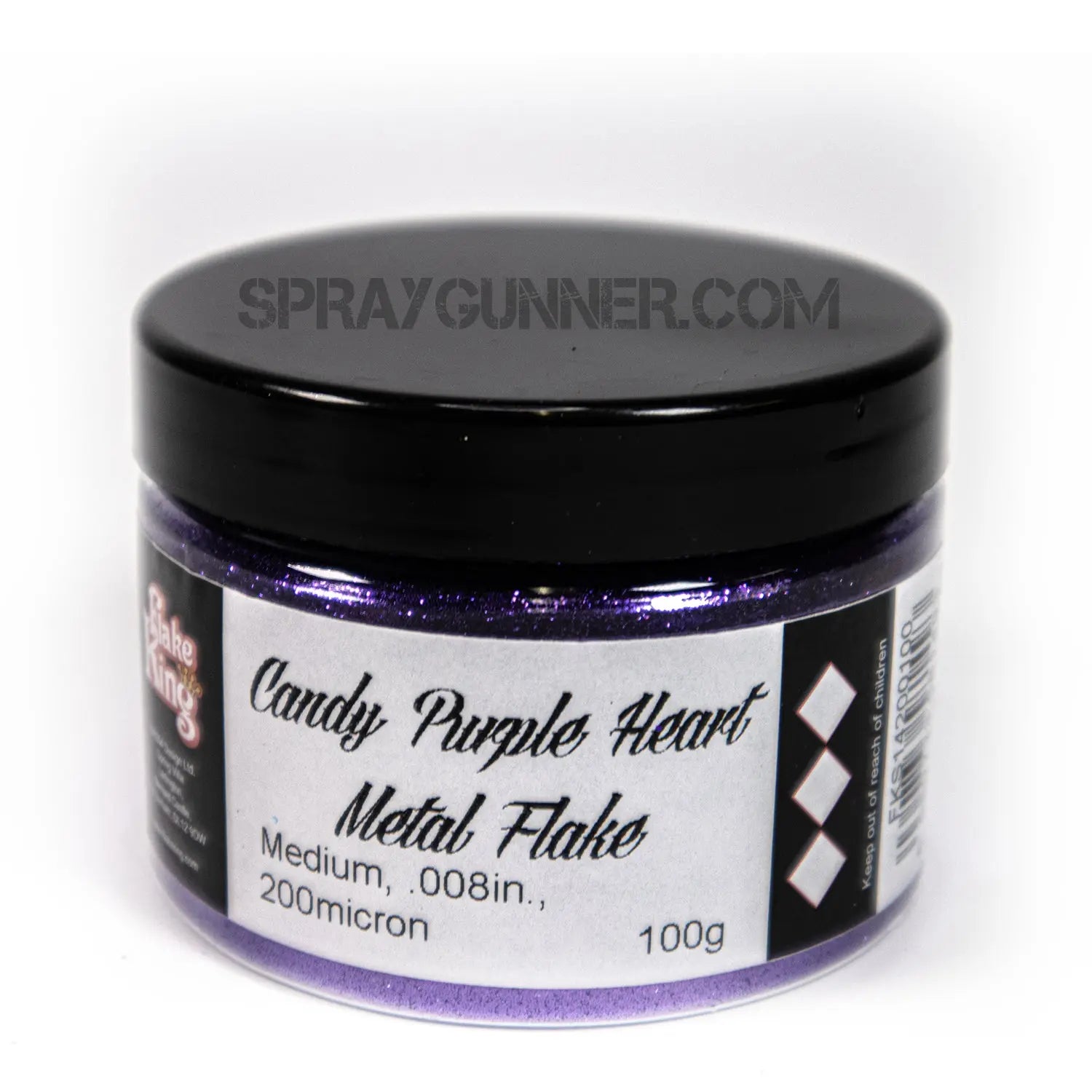 Flake King: Candy Purple Heart Metal Flake Flake King