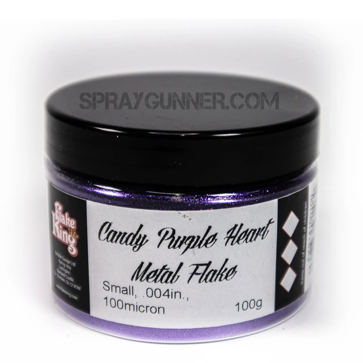 Flake King: Candy Purple Heart Metal Flake Flake King