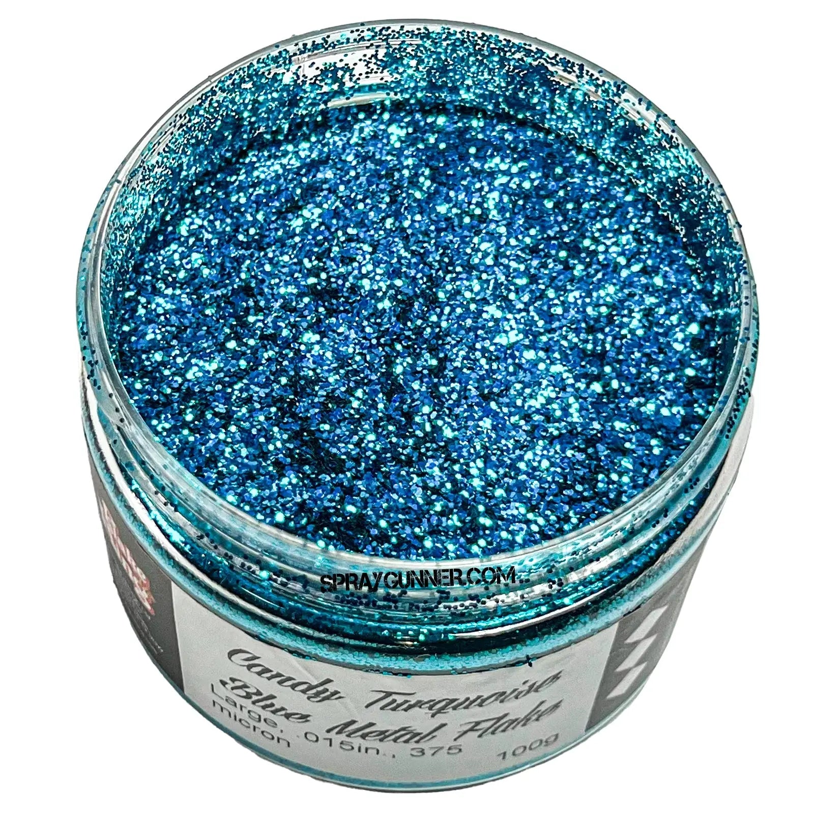 Extreme Blue Color Shifting Metal Flake – 4 Oz With Shaker Jar, 0.015" Polyester Flakes, Solvent Resistant, By Vintage Paint