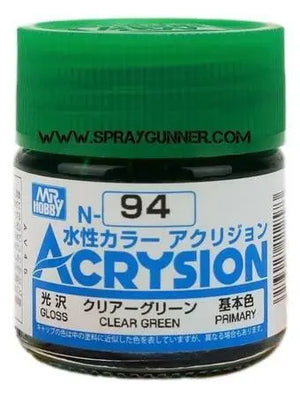 GSI Creos Acrysion: Clear Green (N-94) GSI Creos Mr. Hobby