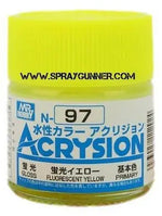 GSI Creos Acrysion: Fluorescent Yellow (N-97) GSI Creos Mr. Hobby