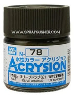 GSI Creos Acrysion: Olive Drab 2 (N-78) GSI Creos Mr. Hobby