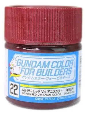 Pintura para modelo de color GSI Creos Gundam: MS-06S Red Ver. Color animado (UG22)