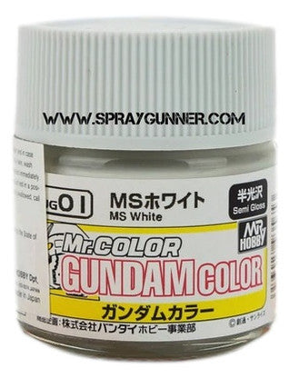 GSI Creos Gundam Color Model Paint: MS White (UG01) - SprayGunner