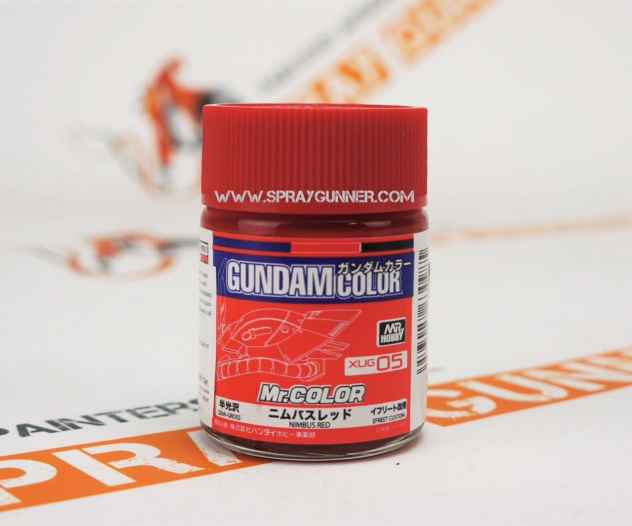 GSI Creos Gundam Color Model Paint: Nimbus Red (XUG05) - SprayGunner