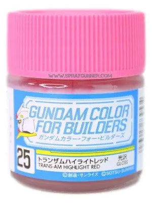 Pintura para modelo de color GSI Creos Gundam: Rojo resaltado Trans-am (UG25)