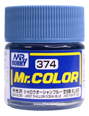 Pintura GSI Creos Mr. Color Model: azul océano poco profundo semibrillante C374