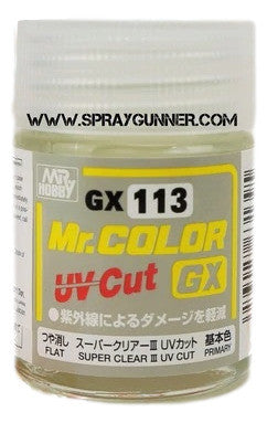 GSI Creos Mr.Color GX: Super Clear III UV Cut Flat (GX-113) - SprayGunner