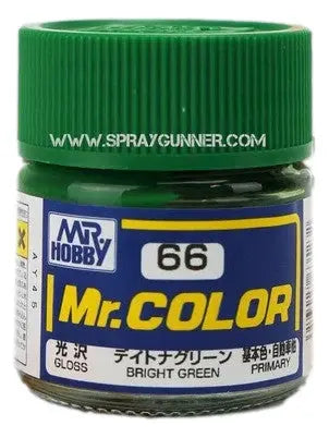 Pintura modelo GSI Creos Mr.Color: verde brillante (C-66)