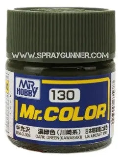 Pintura modelo GSI Creos Mr.Color: verde oscuro (C-130)