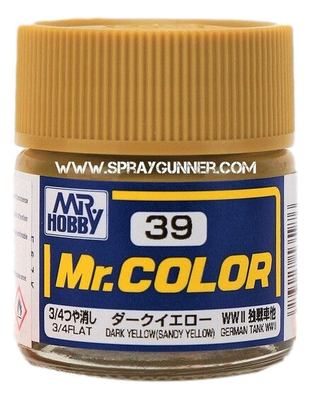 GSI Creos Mr.Color Model Paint: Flat Dark Yellow