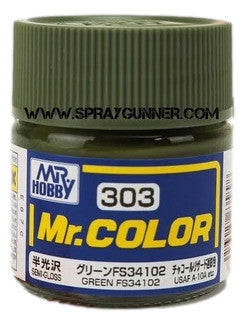 Pintura modelo GSI Creos Mr.Color: Verde FS34102 (C-303)