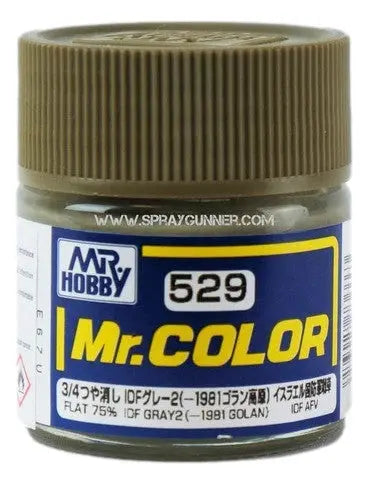 Pintura modelo GSI Creos Mr.Color: IDF Gray2 (-1981 Golan) (C-529)