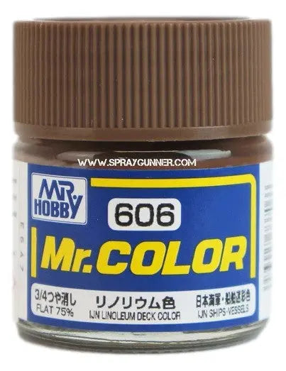 Pintura para modelo GSI Creos Mr.Color: Color de cubierta de linóleo IJN (C606)