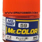 Pintura modelo GSI Creos Mr.Color: naranja (C-59)