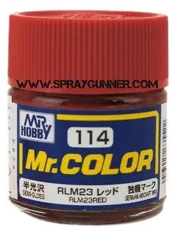 Pintura para modelo GSI Creos Mr.Color: RLM23 Rojo (C-114)