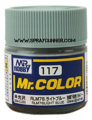 Pintura para modelo GSI Creos Mr.Color: RLM76 Azul claro (C-117)