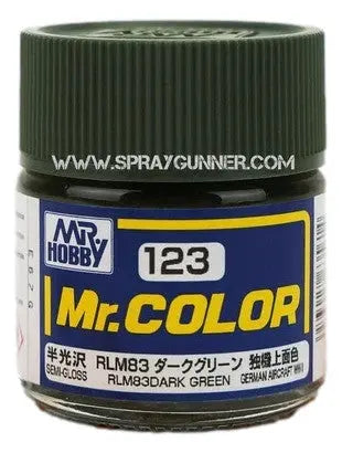 Pintura modelo GSI Creos Mr.Color: RLM83 Verde oscuro (C-123)