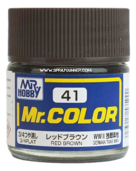 Pintura modelo GSI Creos Mr.Color: marrón rojizo (C41)