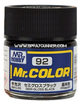 Pintura modelo GSI Creos Mr.Color: negro semibrillante