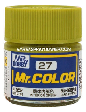GSI Creos Mr.Color Model Paint: Semi-Gloss Interior Green