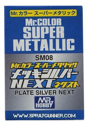 Pintura para modelo GSI Creos Mr.Color Super Metallic: Plateado