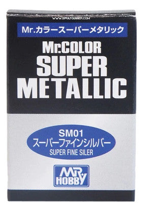 Pintura para modelo GSI Creos Mr.Color Super Metallic: plata superfina