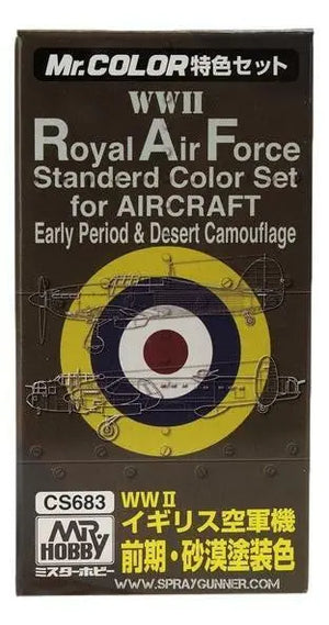 GSI Creos Mr.Color WWII Royal Air Force Standard Color Set Early Version GSI Creos Mr. Hobby