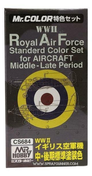 GSI Creos Mr.Color WWII Royal Air Force Standard Color Set Mid-Late Version