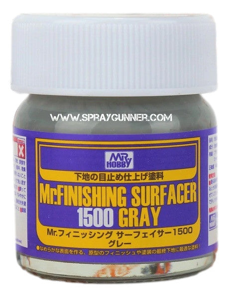GSI Creos Mr.Finishing Surfacer 1500: Gray - SprayGunner