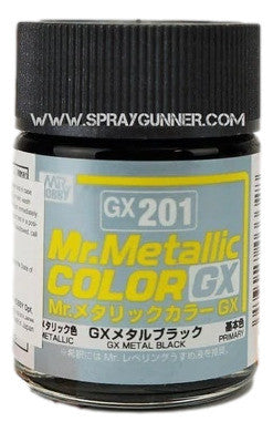 GSI Creos Mr.Metallic Color GX: Metal Black (GX-201) - SprayGunner