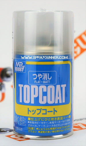 GSI Creos Mr.Top Coat Aerosol: Plano (mate)