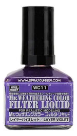 GSI Creos Mr.Weathering Color Model Paint: Filter Liquid Layer Violet GSI Creos Mr. Hobby