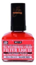 GSI Creos Mr.Weathering Color Model Paint: Glaze Red GSI Creos Mr. Hobby