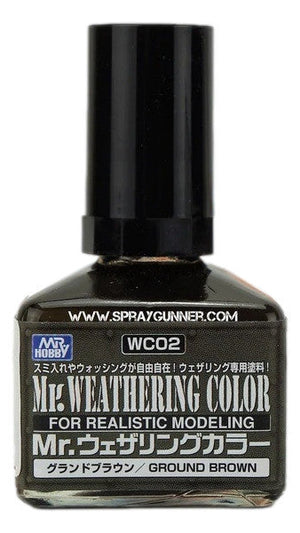 GSI Creos Mr.Weathering Color Model Paint: Ground Brown - SprayGunner