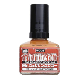 GSI Creos Mr.Weathering Color Model Paint: Rust Orange - SprayGunner