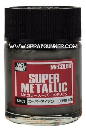 Pintura para modelos GSI Creos Mr.color Super Metallic: Super Iron