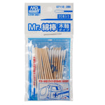 GSI Creos Mr.Hobby Cotton Swab with Wooden Stems (30pcs) - SprayGunner