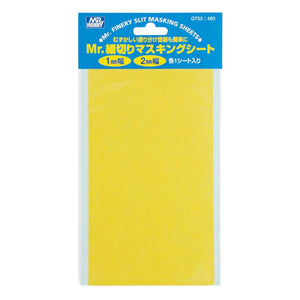 GSI Creos Mr. Hobby Mr Finery Slit Masking Sheet Set (1mm & 2mm)