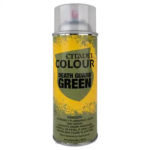 Games Workshop Citadel: DEATH GUARD GREEN SPRAY (NAS) Games Workshop