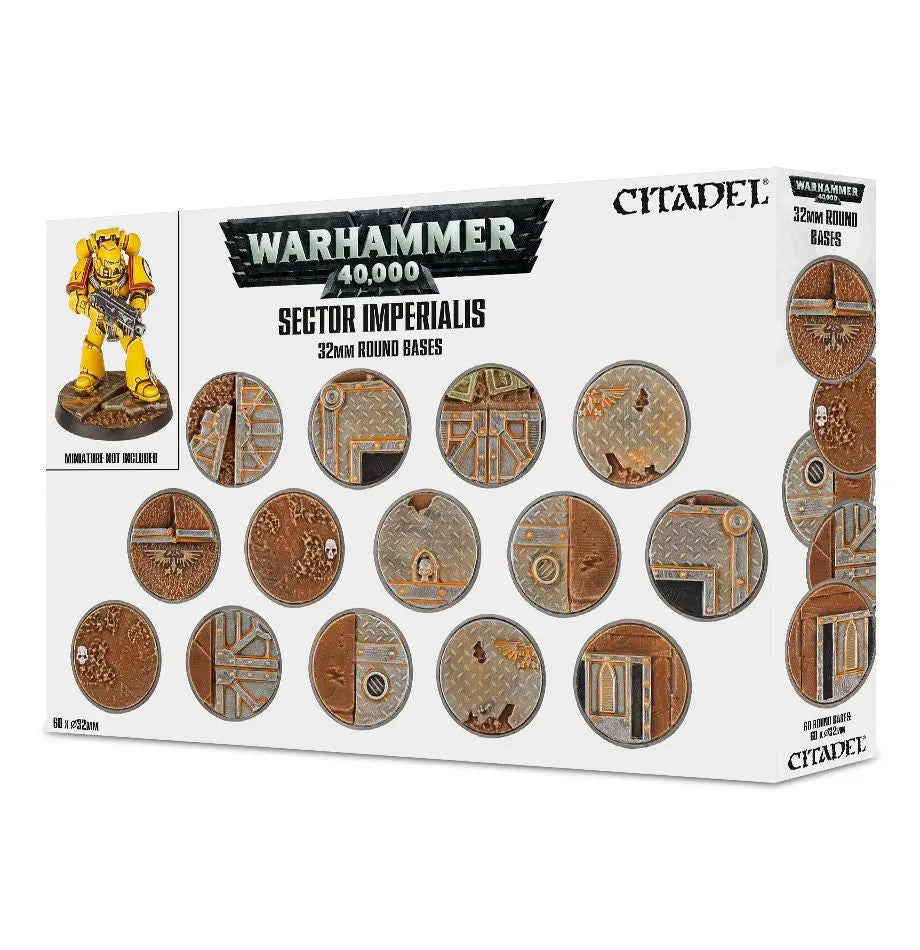 Games Workshop: Sector Imperialis 32mm Round Bases - SprayGunner