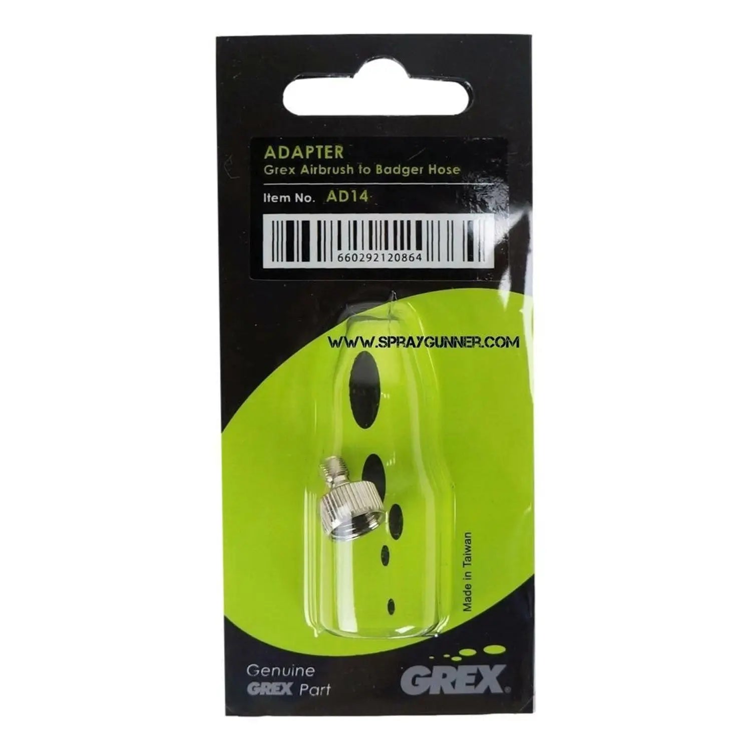 Grex Airbrush to Badger Hose Adapter Grex Airbrush