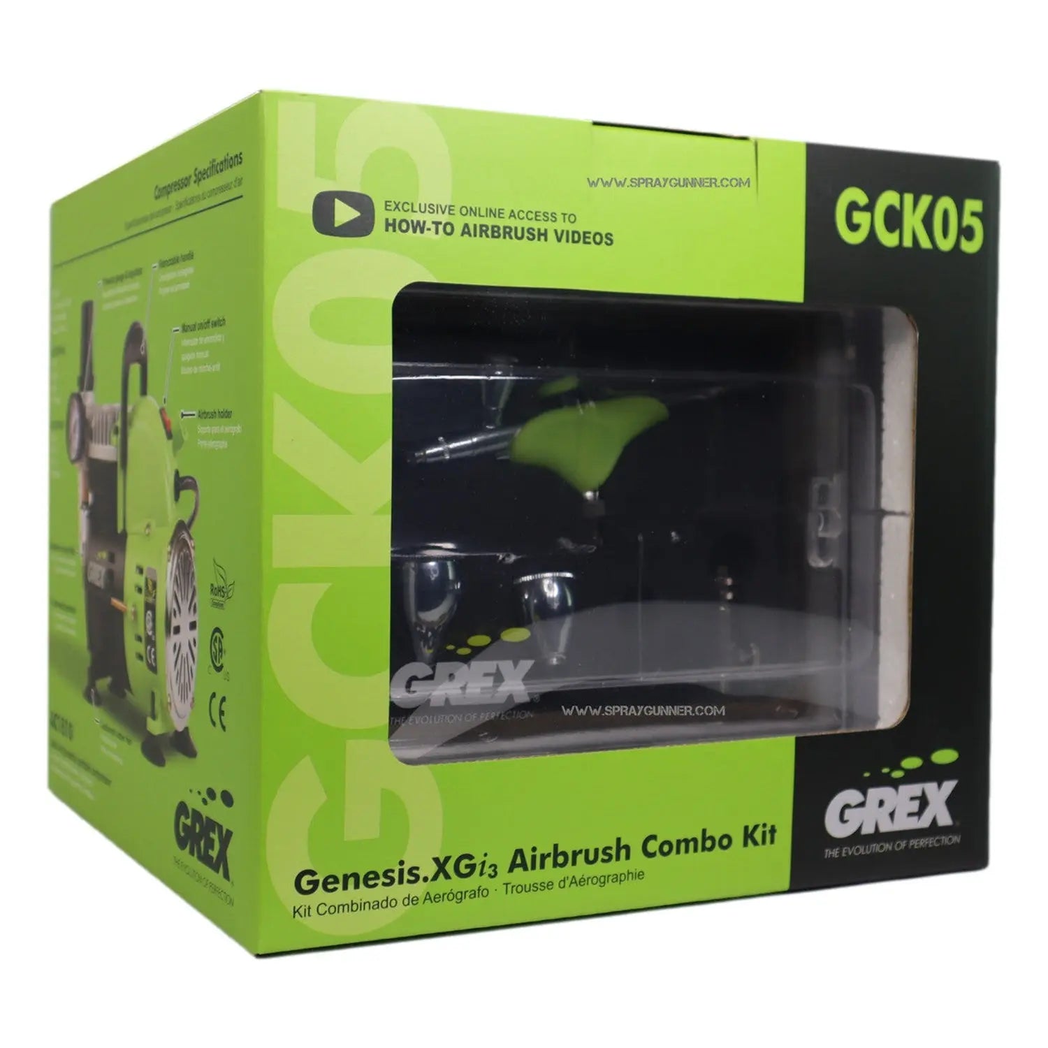 Grex Genesis.XGi.3 Airbrush Combo Kit GCK05 Grex Airbrush