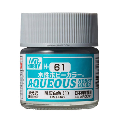 Mr. Hobby Aqueous H61 Gloss IJN Gray - SprayGunner