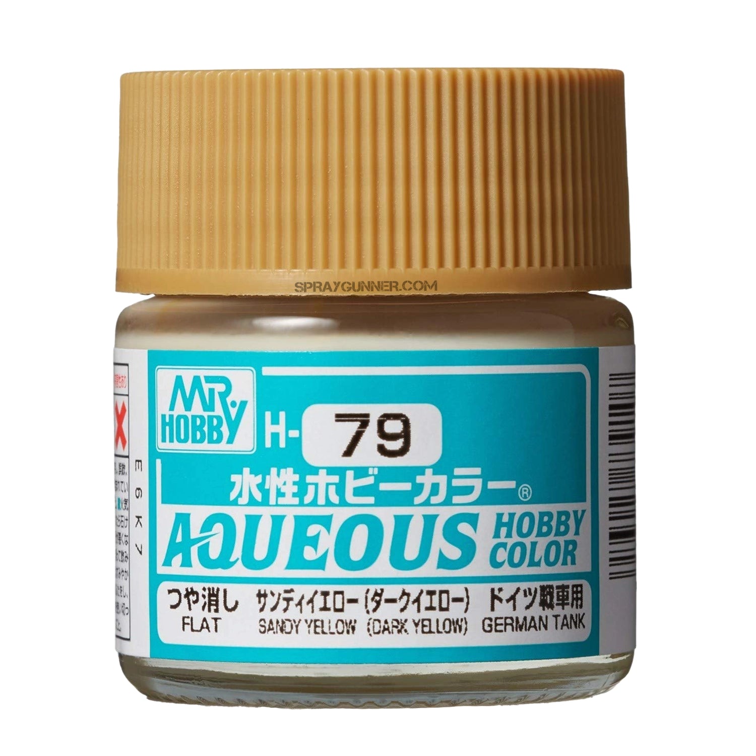 Mr. Hobby Aqueous H79 Semi-Gloss Sandy Yellow - SprayGunner