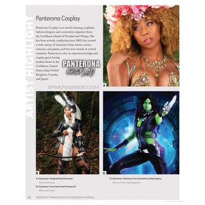 Ultimate Cosplay Encyclopedia Vol. 1: Armor Up! Thermoplastics book cover featuring a floral thermoplastic corset and medieval-style armor shield.