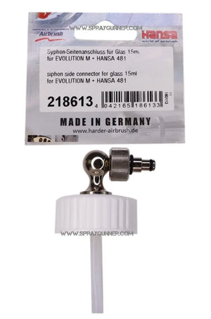 Harder &amp; Steenbeck Siphon-Seitenanschluss für Glasflasche 15ml