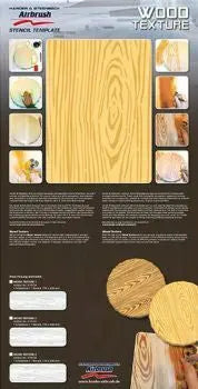 Harder and Steenbeck Airbrushing  stencil set "Wood Texture" - SprayGunner