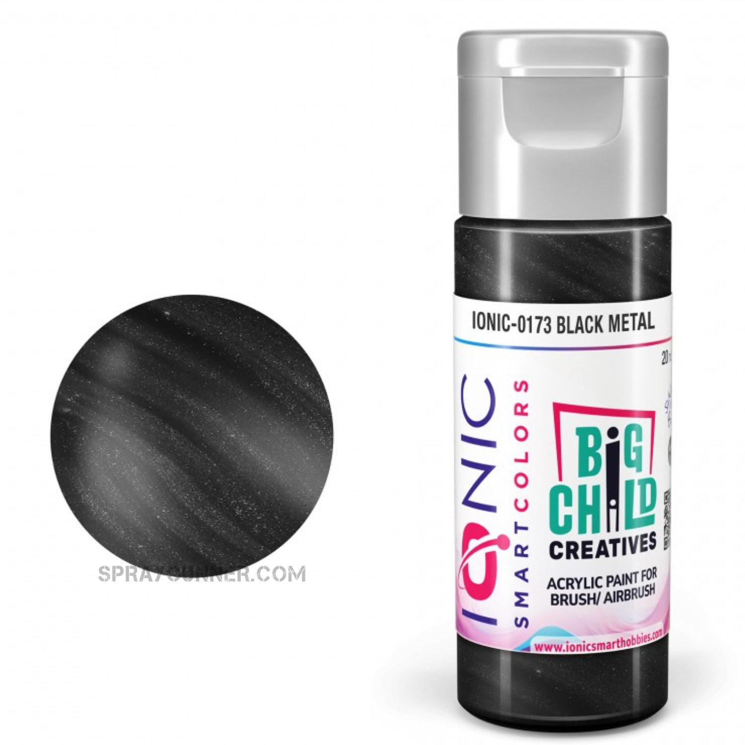 IONIC Smart Colors: Black Metal (20ml) AMMO by Mig Jimenez